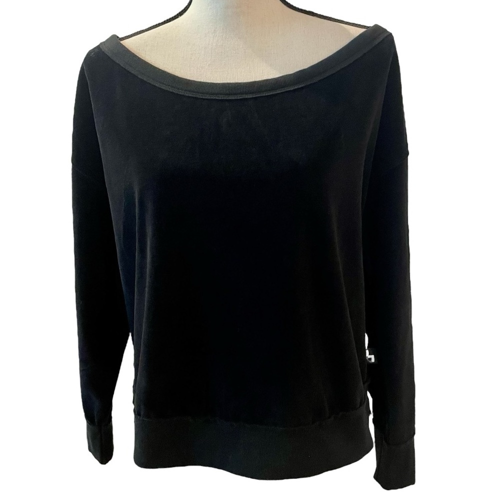 JoyLab Black Velour Sweatshirt EUC